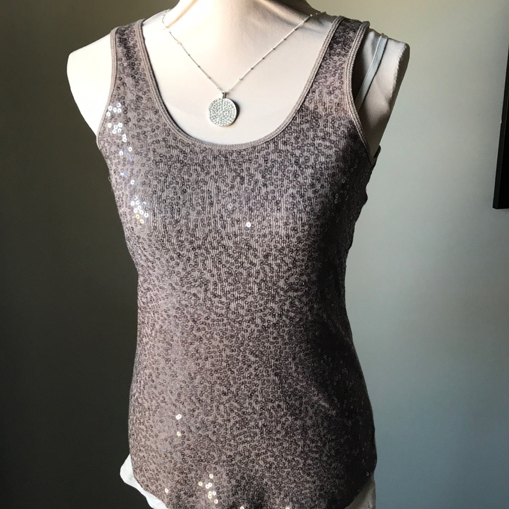 Express sparkle tank. Taupe